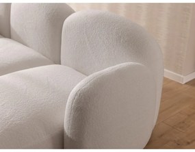 Кремав ъглов диван от прежда с примки от букле (U форма) Orbit – Ropez