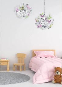 Детско осветително тяло с пластмасов абажур ø 45 cm Butterfly – Reality