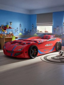 Детско легло кола Turbo GT Duo-червен