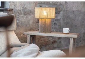 Настолна лампа в естествен цвят с абажур от юта (височина 38 cm) Soga – Markslöjd