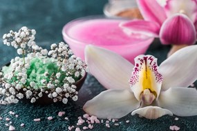 Картина на платно – Невероятна детайлна орхидея