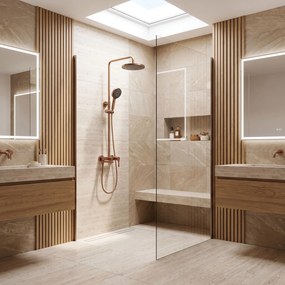 Комплект за душ PREMIUM Rea Maxim Brush Copper