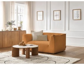 Диван от прежда с примки от букле в цвят горчица 170 cm Giorgia – Bobochic Paris