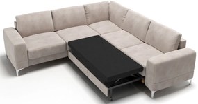 Ъглов диван Radial Max LTHR-Kokkino-Left