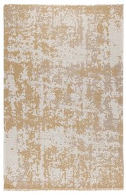 Жълт и бежов памучен килим , 125 x 180 cm Casa - Oyo home