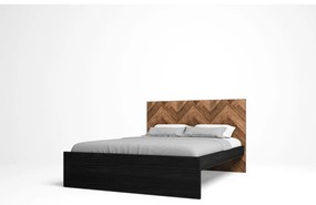 Двойно легло в черен/естествен цвят 160x200 cm Gio - Marckeric