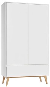 Бял детски гардероб , 100 x 200 cm Swing - Pinio