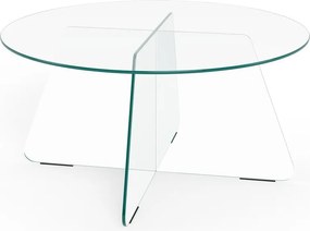 Стъклена кръгла масичка за кафе ø 80 cm Samos – Actona