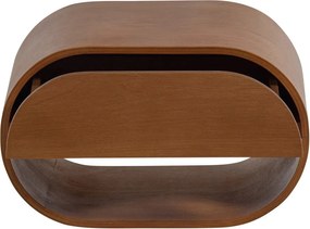 На няколко нива стенен рафт в естествен цвят 39 cm Momo – WOOOD