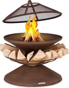 Blumfeldt Aguilera, огнище с грил, Ø 65 см, място за поставяне на дърва, стомана