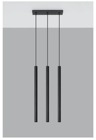 Черна висяща лампа, дължина 30 cm Fideus - Nice Lamps