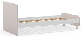 Кремаво детско легло от масивен бор 90x190 cm Nora – Marckeric