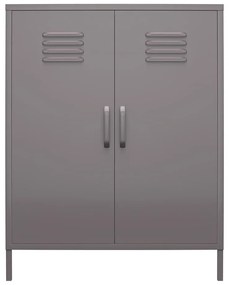 Сиво метално шкафче 80x102 cm Bradford – Støraa