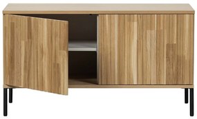 Маса за телевизор от декор от дъб в естествен цвят 100x56x44 cm Gravure – WOOOD