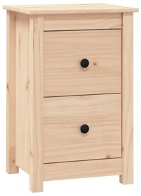 820946 vidaXL Нощно шкафче, 40x35x61,5 см, борово дърво масив