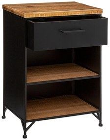 Нощно шкафче atmosphera Cierna, 64 cm, Черен