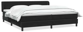 3317705 vidaXL Box Spring легло с матраци Black 180x210 cm Velvet