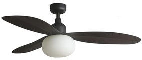 FARO 34301-11L - Таванен вентилатор PALMA 1xE27/15W/230V, кафяв, диаметър 129 см, IP44 + дистанционно управление