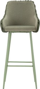 Зелени тапицирани бар столове в комплект с подлакътници 2 бр. (височина на седалката 78 cm) Alaska – Mauro Ferretti