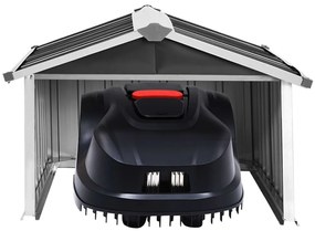 Навес за косачка робот 92x97x63 см поцинкована стомана антрацит