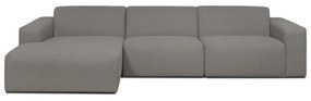 Сив ъглов диван (ляв ъгъл) Roxy - Scandic