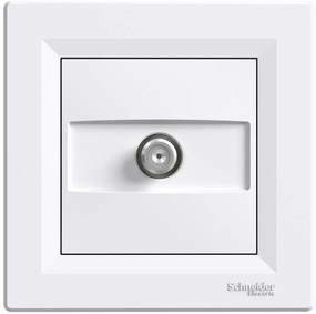 SE Розетка F конектор 1dB моноблок цвят Бял Asfora  - EPH3700121