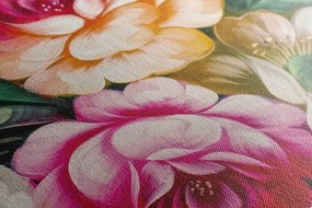 Картина на платно – Пъстроцветен свят на цветята