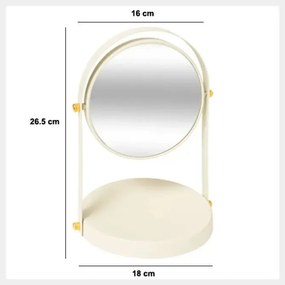 Огледало за баня 5five Ivory, Кръгло, Pivot Duo