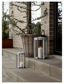 Светлосив LED фенер с USB (височина 35 cm) Firefly – Zone