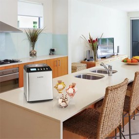 Klarstein VANILLY SKY FAMILY, машина за сладолед замразен йогурт 250W 2.5л, сребриста