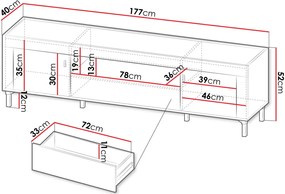 ТV шкаф Mossa-Leuko
