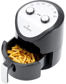 Фритюрник с горещ въздух Just Perfecto JL-14, 1200W, 3.5 литра, 80-200 C, Таймер, Черен