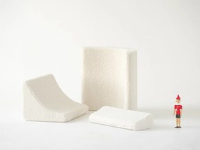 Кремав детски стол от букле Moon – Wigiwama