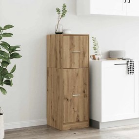 855204 vidaXL Шкаф органайзер, дъб артизан, 40x41x118 см, инженерно дърво