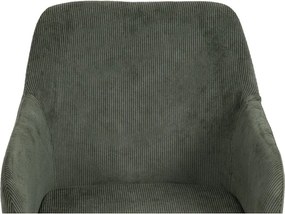 Зелен тапициран трапезен стол Lunio – Bonami Essentials