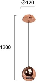 Лампа Viokef Ball-Χάλκινο