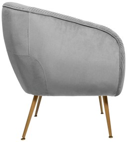 Кресло atmosphera Solaro, Велур - Сив