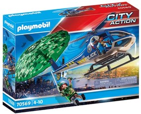 Playmobil - Полицейско преследване с хеликоптер 70569