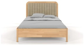 Тъмно естествено двойно легло от букова дървесина , 200 x 200 cm Visby Modena - Skandica