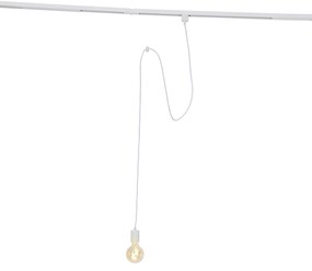 Висяща лампа с релсова окачване бяла - Cavalux