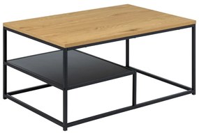 Масичка за кафе с дъбов плот в естествен цвят 60x90 cm Gila – Actona