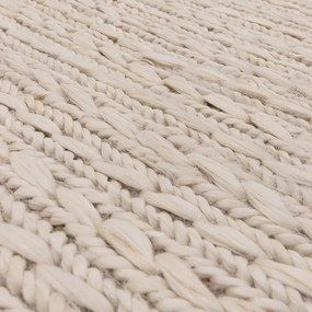 Кремав ръчно изработен ютен килим 160x230 cm Oakley – Asiatic Carpets