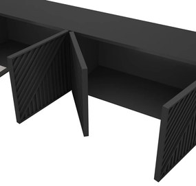 Черна маса за телевизор 161x55x35 cm Peta – Marckeric