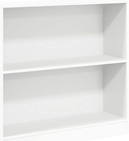 800891 vidaXL Шкаф за книги бял 80x24x75 cm Инженерна дървесина