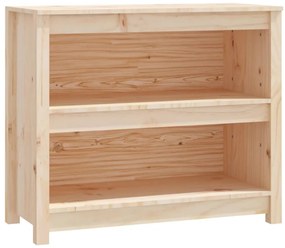 821674 vidaXL Библиотека, 80x35x68 см, борово дърво масив