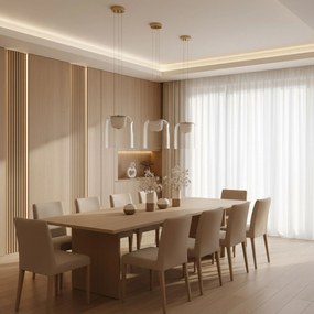 Висяща LED лампа APP1689-1PC A Gold