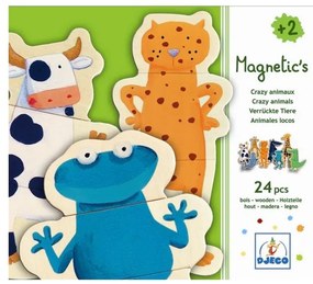 Djeco - Магнити дървени Crazy Animals DJ03111G