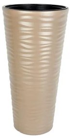 Serinova - Пластмасова кашпа ф40xh80см, 13,7л, мока-(KVT3)