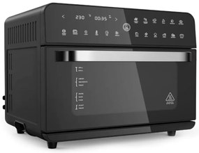 Мултифункционална фурна с горещ въздух ZEPHYR ZP 1441 V Deluxe  ZEPHYR, 25 литра, 1800W, 12 функции, Таймер, Черен - Black