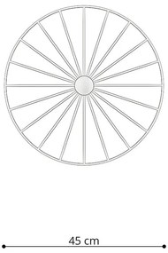 Черно таванно осветително тяло ø 45 cm Soho - Sollux